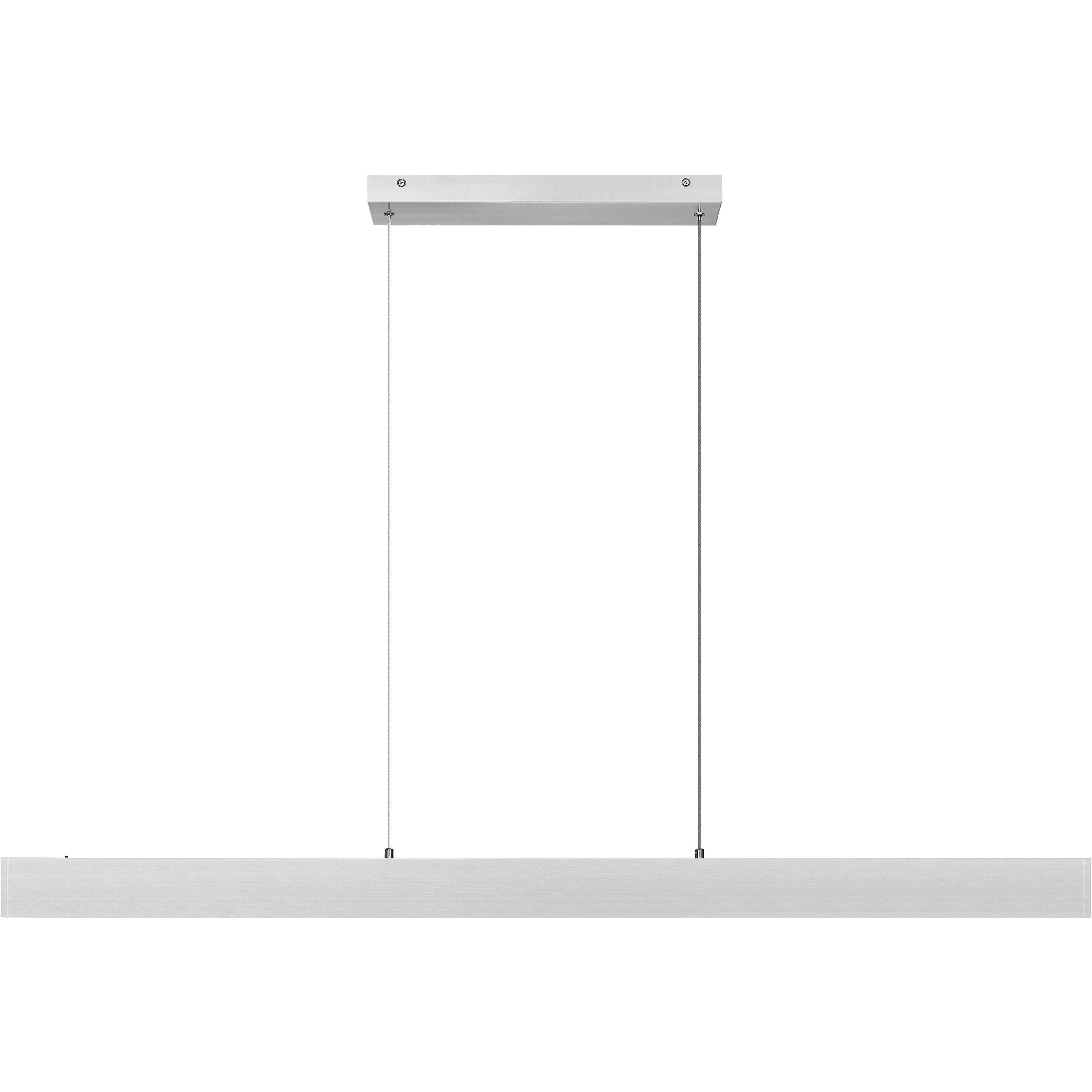 Hudson Linear Chandelier Ceiling Light in Brushed Nickel