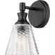 Auden 1 Light 5.75 inch Matte Black Wall Sconce Wall Light