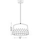 Katie 1 Light 12 inch Matte Black Pendant Ceiling Light