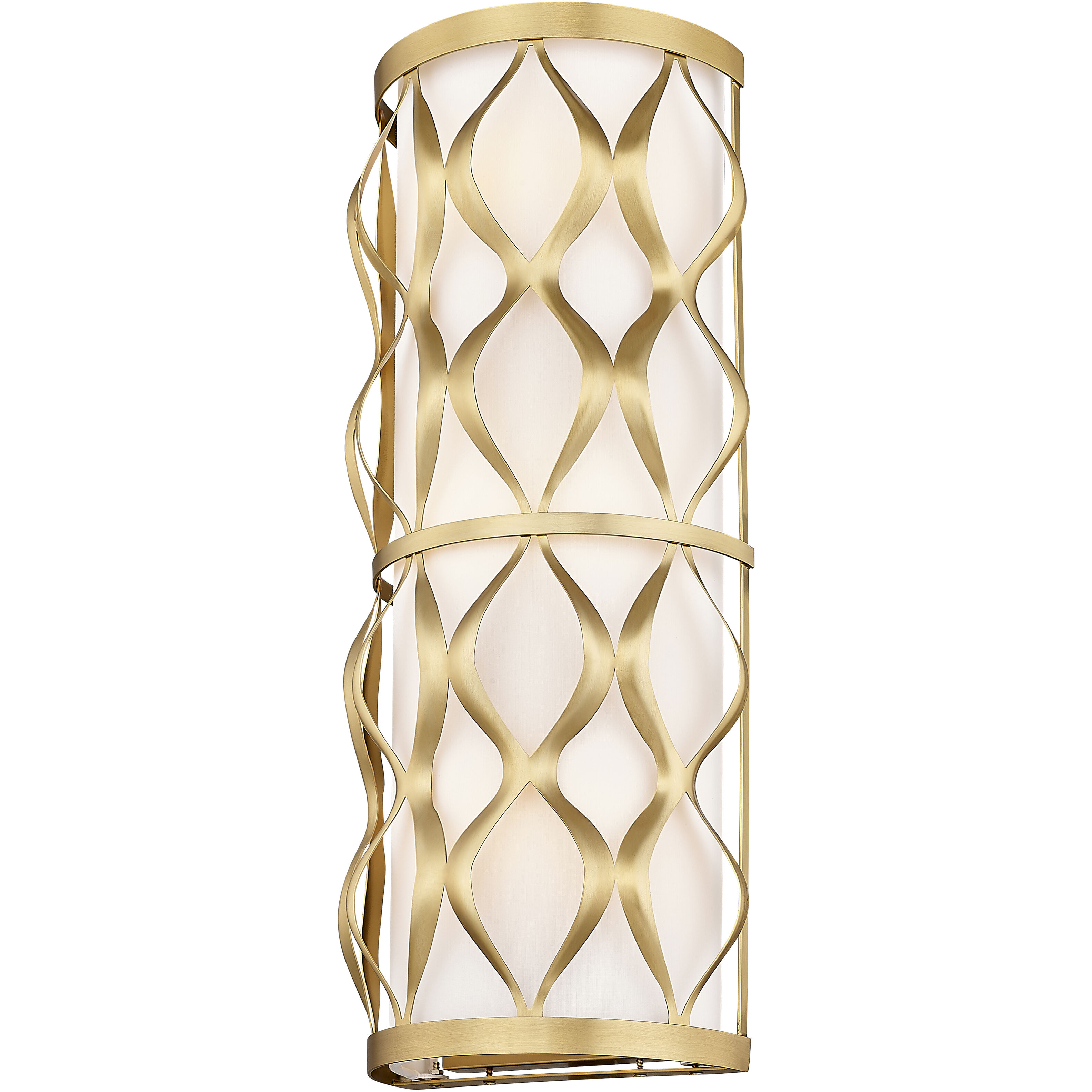 Harden 3 Light 8 inch Modern Gold Wall Sconce Wall Light