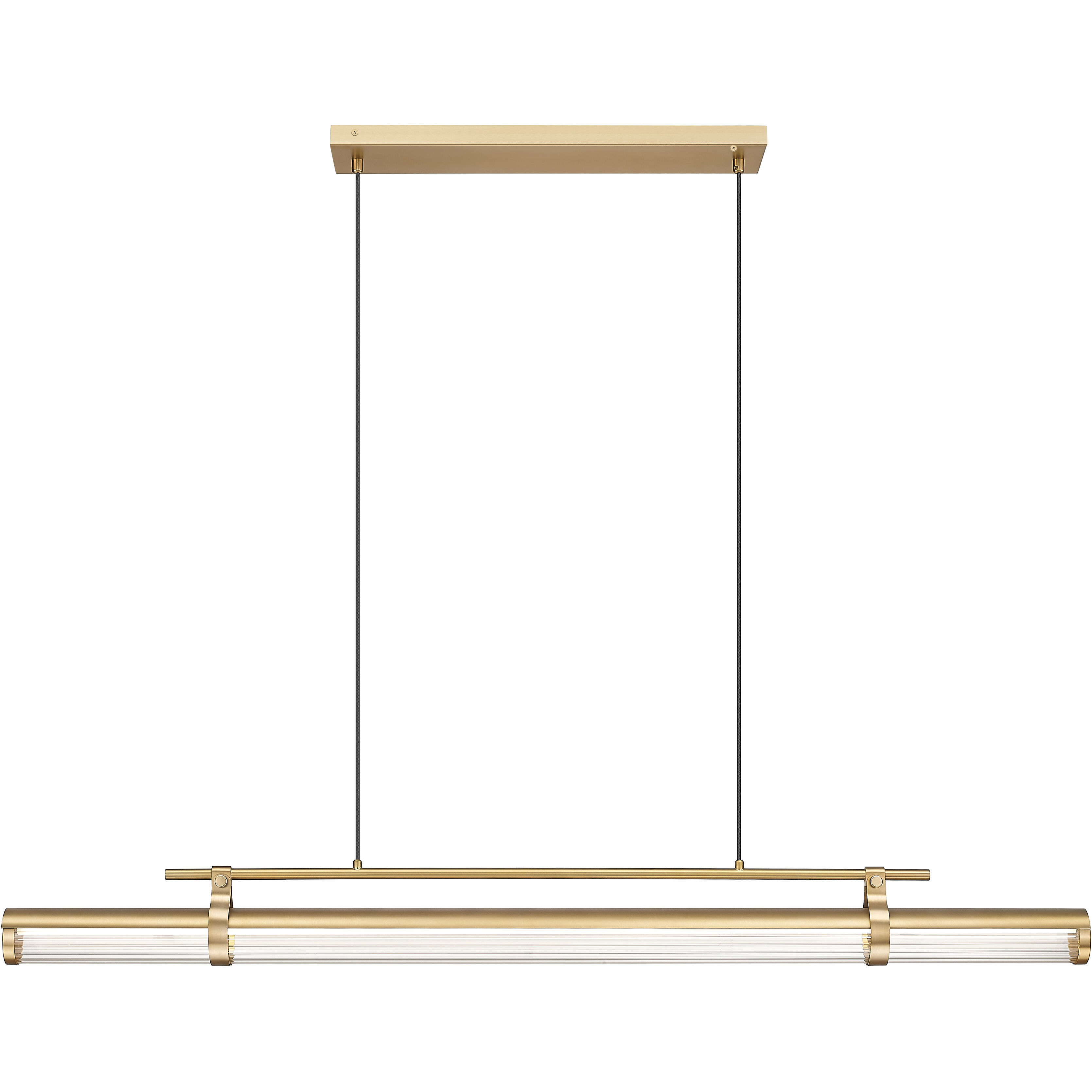 Benoit LED 56 inch Modern Gold Billiard Light Ceiling Light