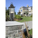 Tiberius 4 Light 27.25 inch Black Outdoor Pier Mounted Fixture