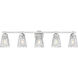 Andree 5 Light 40 inch Brushed Nickel Bathroom Vanity Wall Light