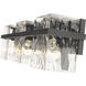 Bennington 3 Light 22.25 inch Matte Black Vanity Wall Light