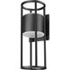 Luca LED 24 inch Black Outdoor Wall Light