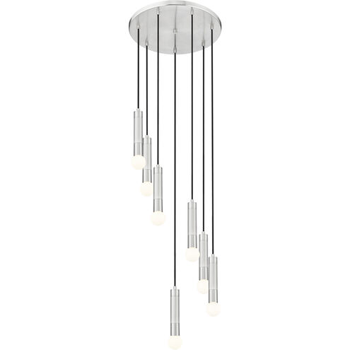 Stari 7 Light 18 inch Brushed Nickel Chandelier Ceiling Light
