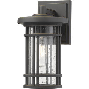 Jordan 1 Light 10.75 inch Oil Rubbed Bronze Outdoor Wall Light