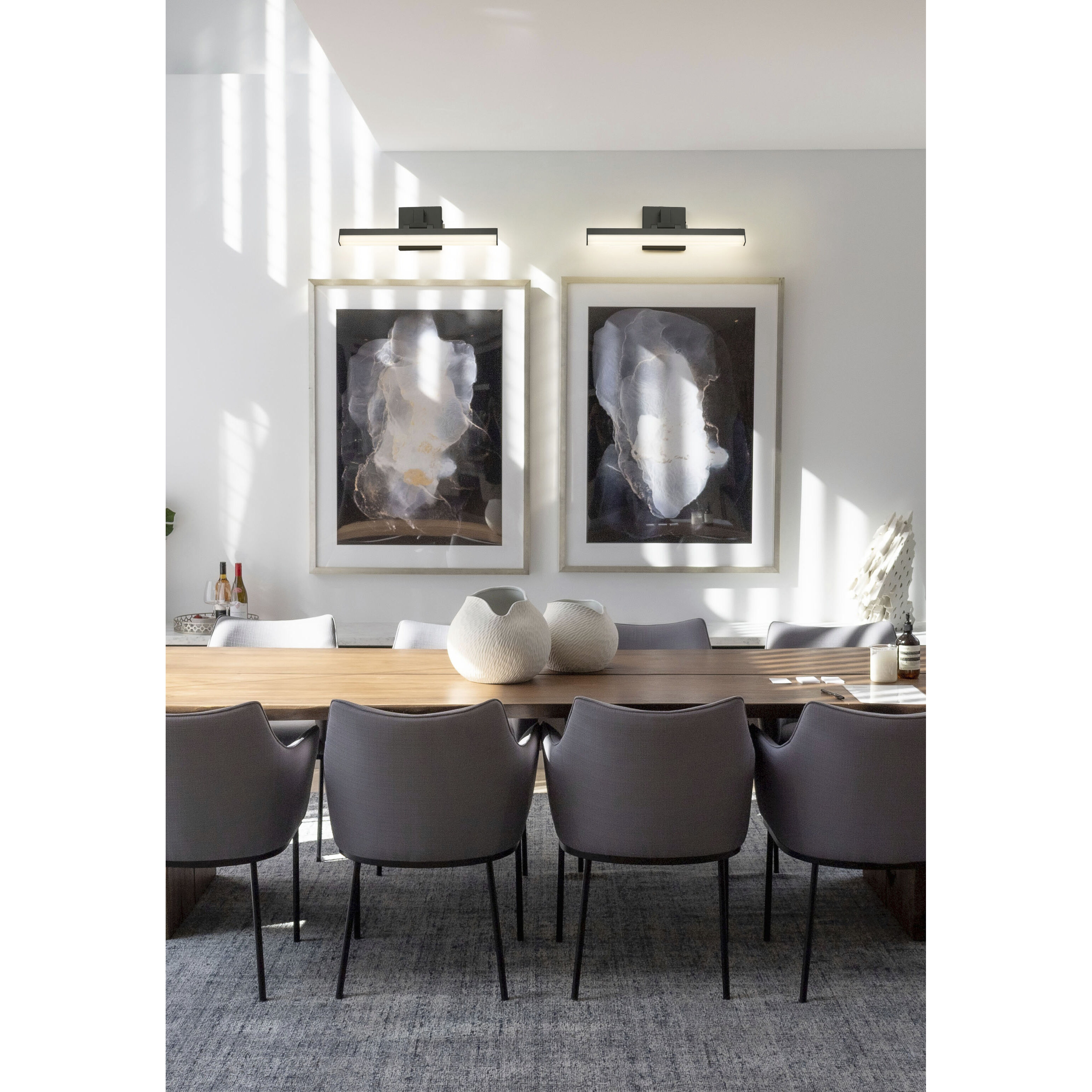 Liam LED 18 inch Matte Black Vanity Wall Light