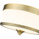 Cosmopolitan 3 Light 13.75 inch Heritage Brass Flush Mount Ceiling Light