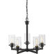 Savannah 5 Light 24 inch Bronze Chandelier Ceiling Light
