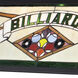 Tiffany Billiard 4 Light 43.75 inch Matte Black Billiard Ceiling Light