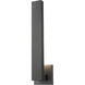 Edge LED 18.5 inch Black Outdoor Wall Light