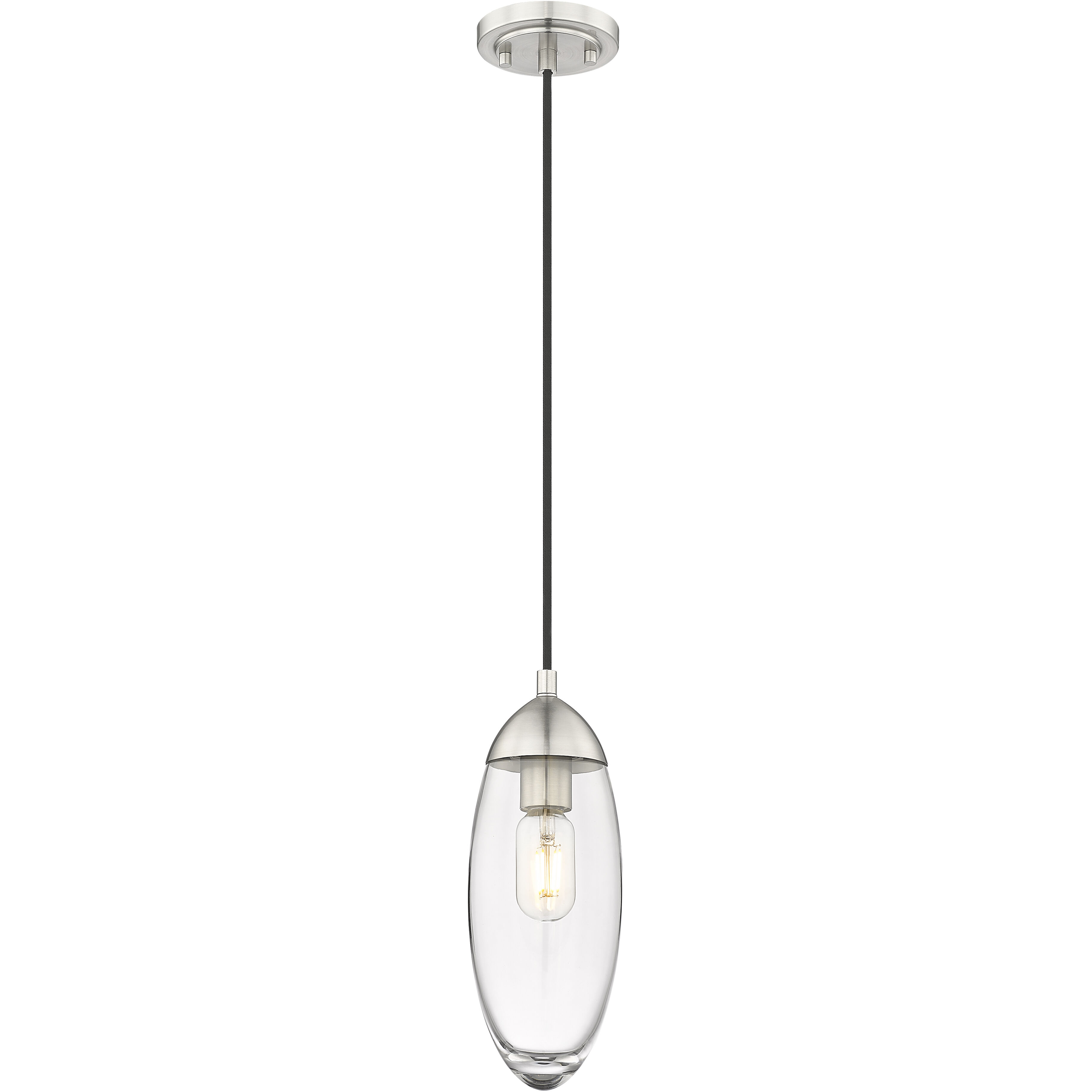 Arden 1 Light 4.5 inch Brushed Nickel Pendant Ceiling Light