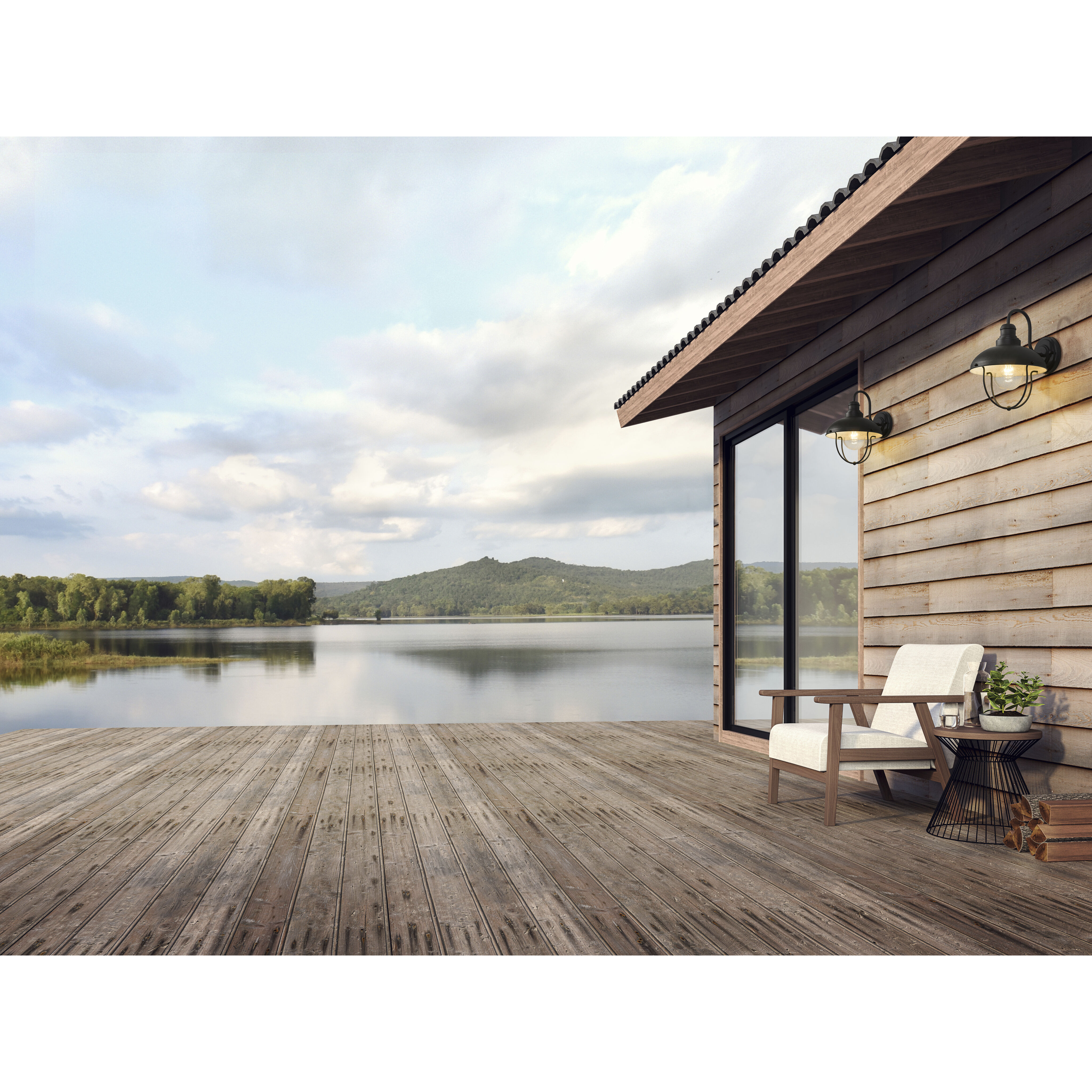 Ansel 1 Light 14 inch Black Outdoor Wall Light