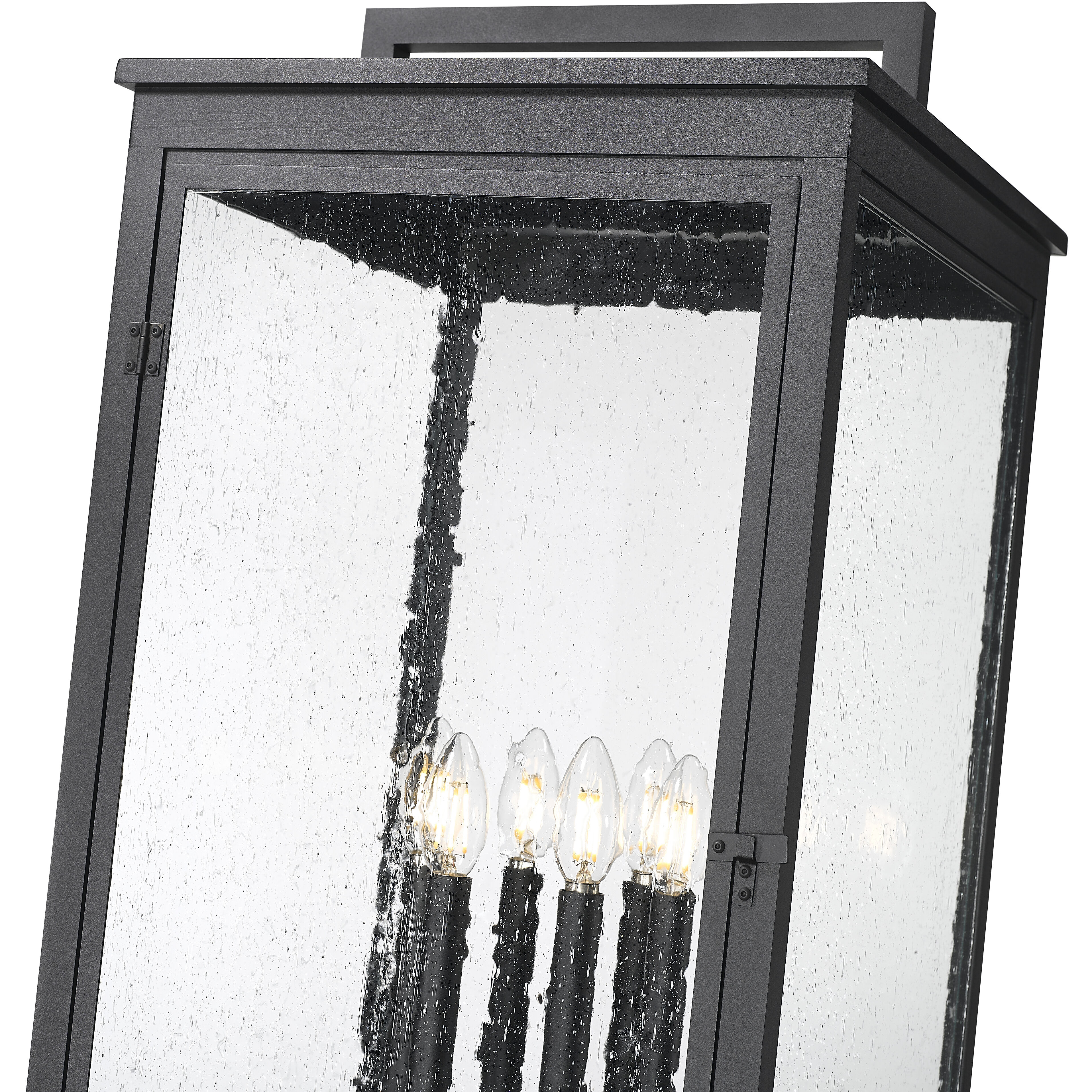 Hartwell 6 Light 125.5 inch Sand Black Outdoor Post Mounted Fixture
