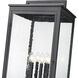 Hartwell 6 Light 125.5 inch Sand Black Outdoor Post Mounted Fixture