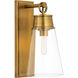 Wentworth 1 Light 8 inch Rubbed Brass Wall Sconce Wall Light