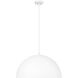Vega Pendant Ceiling Light in Matte White