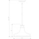 Reznor Pendant Ceiling Light in Brushed Nickel