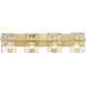 Bennington 4 Light 29.25 inch Modern Gold Vanity Wall Light