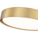 Kawan LED 16 inch Modern Gold Flush Mount Ceiling Light