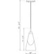 Aimie 1 Light 6 inch Brushed Nickel Pendant Ceiling Light