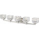 Rubicon 5 Light 36 inch Brushed Nickel Vanity Wall Light in G9