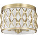 Harden 3 Light 12.25 inch Modern Gold Flush mount Ceiling Light