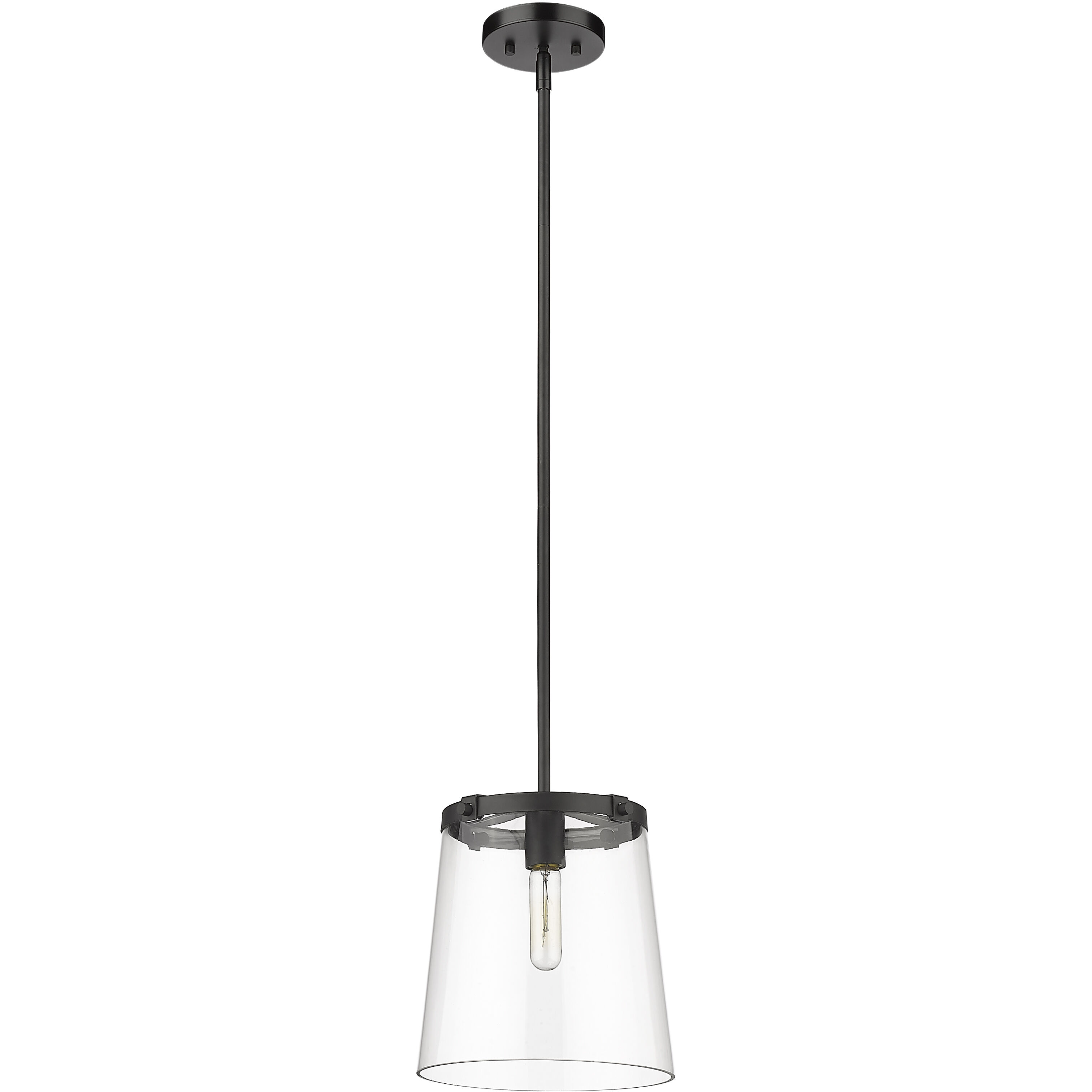 Callista 1 Light 10 inch Matte Black Pendant Ceiling Light
