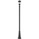 Davina 3 Light 114.25 inch Black Outdoor Post Mounted Fixture in G9