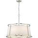 Lenyx 6 Light 26 inch Brushed Nickel Chandelier Ceiling Light