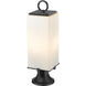 Sana 2 Light 22.25 inch Black Outdoor Pier Mounted Fixture