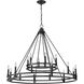Dennison 18 Light 47.75 inch Matte Black Chandelier Ceiling Light