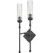 Esme 2 Light 8 inch Matte Black Wall Sconce Wall Light