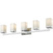 Tidal 5 Light 40 inch Chrome Vanity Wall Light