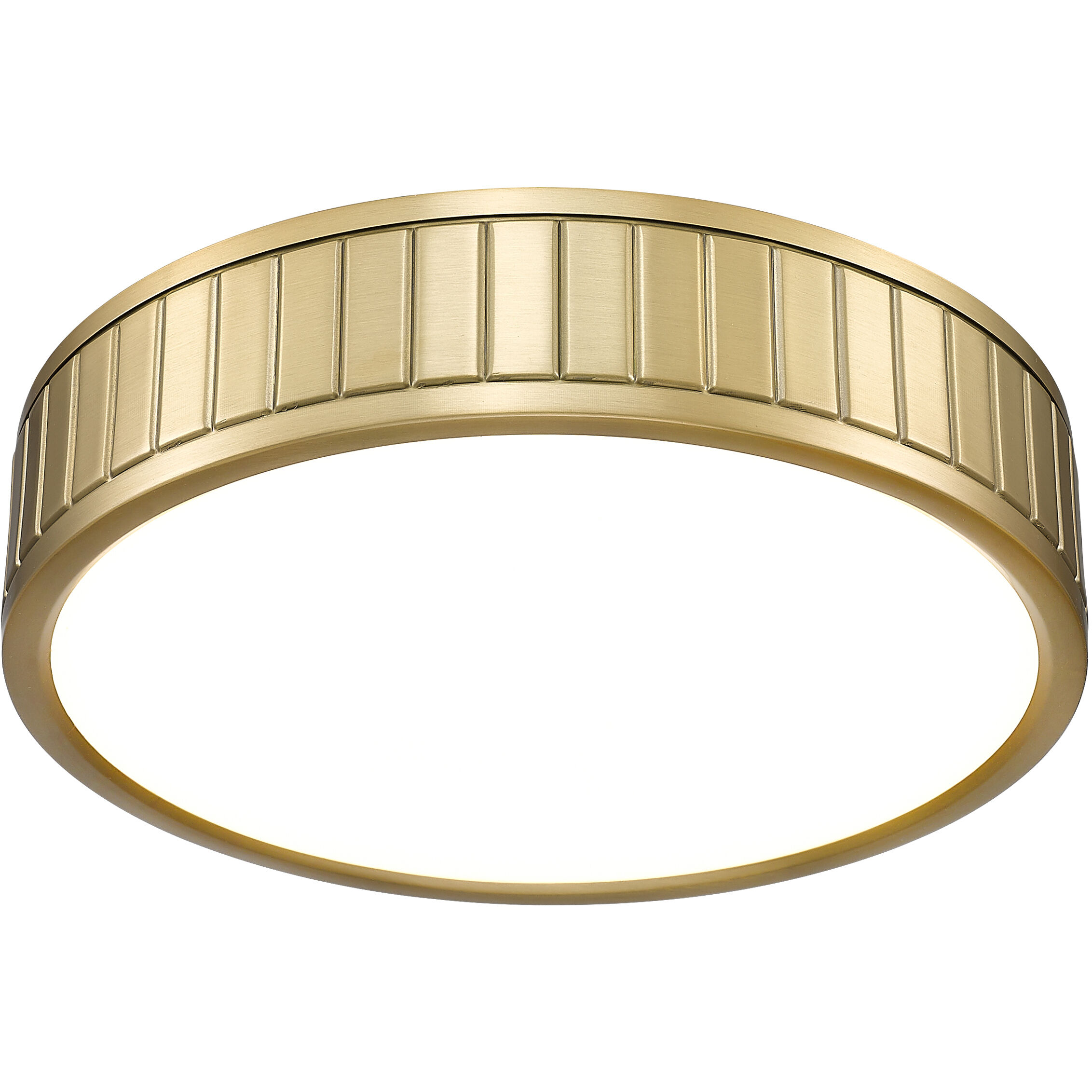 Madison LED 12.5 inch Modern Gold Flush Mount Ceiling Light