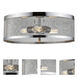 Meshsmith 3 Light 18 inch Chrome Flush Mount Ceiling Light in Chrome Steel