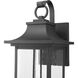 Tiberius 6 Light 34 inch Black Outdoor Wall Light