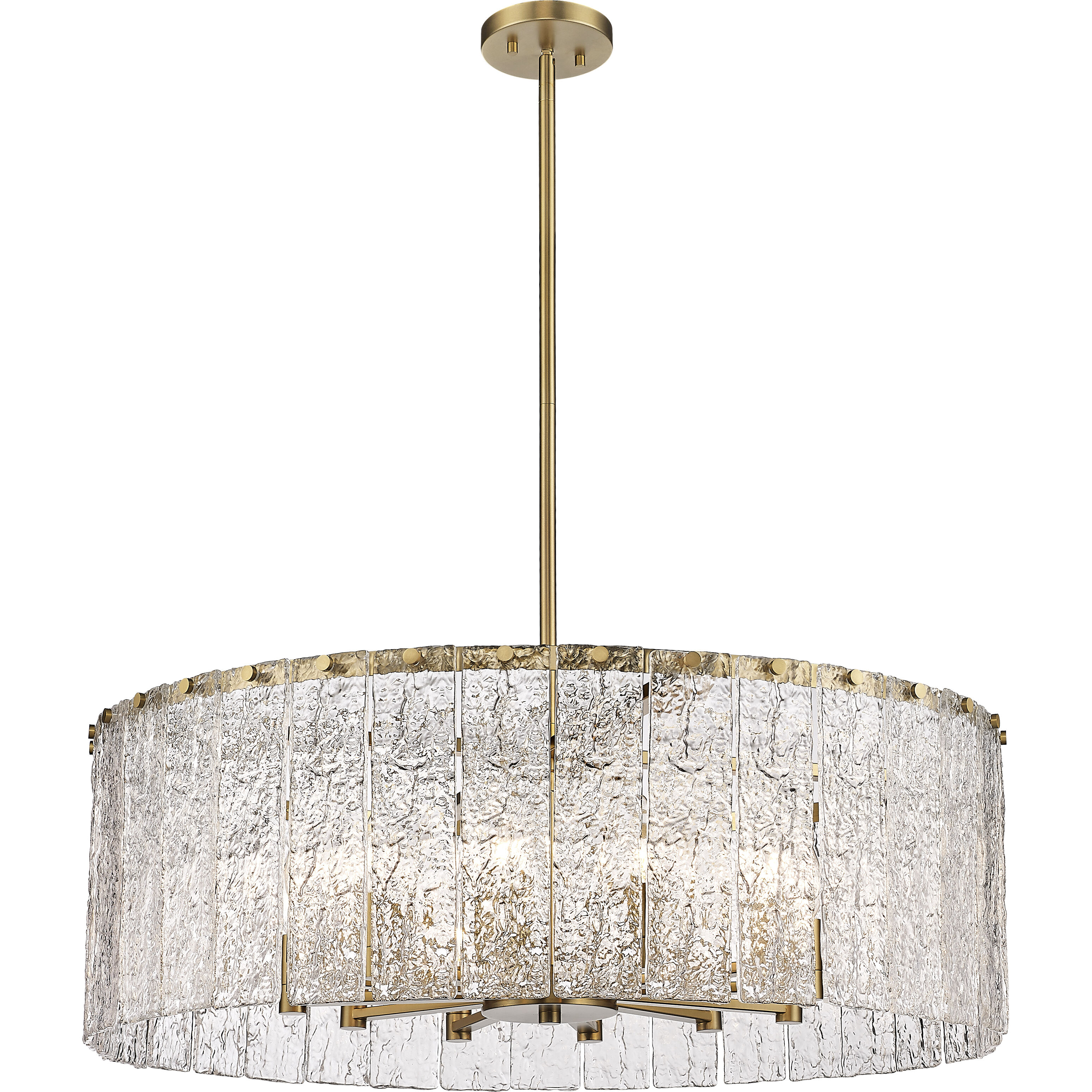 Glacier 12 Light 32.5 inch Modern Gold Chandelier Ceiling Light