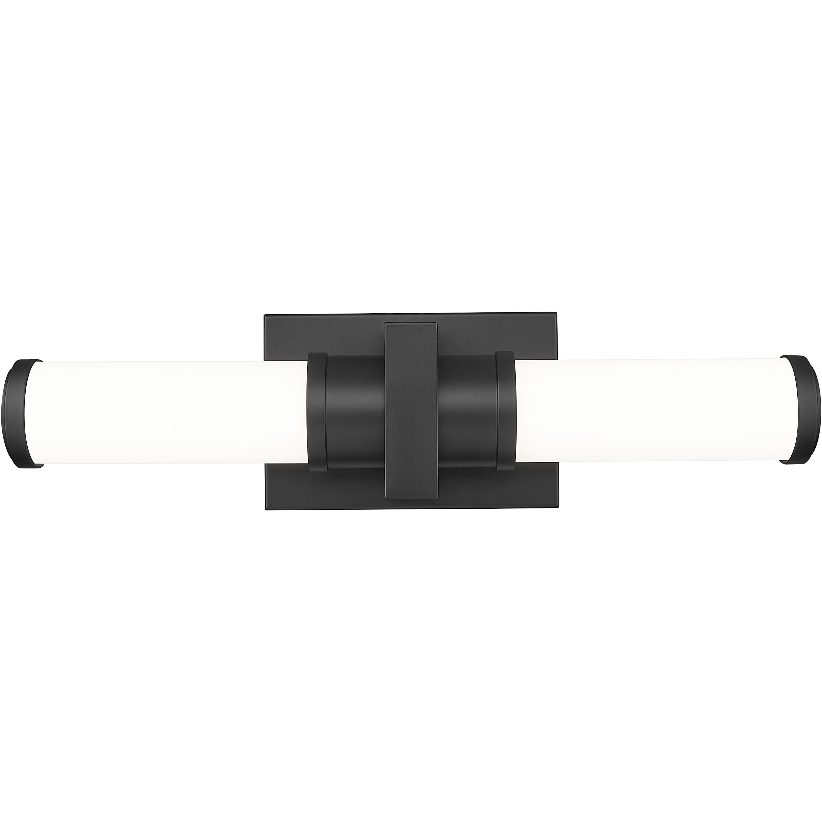 Idris LED 18.5 inch Matte Black Bathroom Vanity Wall Light