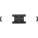 Idris LED 18.5 inch Matte Black Bathroom Vanity Wall Light