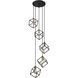 Vertical 5 Light 20.5 inch Bronze and Olde Brass Chandelier Ceiling Light