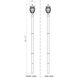 Davina 3 Light 138.25 inch Black Outdoor Post Mounted Fixture in G9