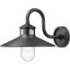 RLM 1 Light 11.75 inch Sand Black Outdoor Wall Light