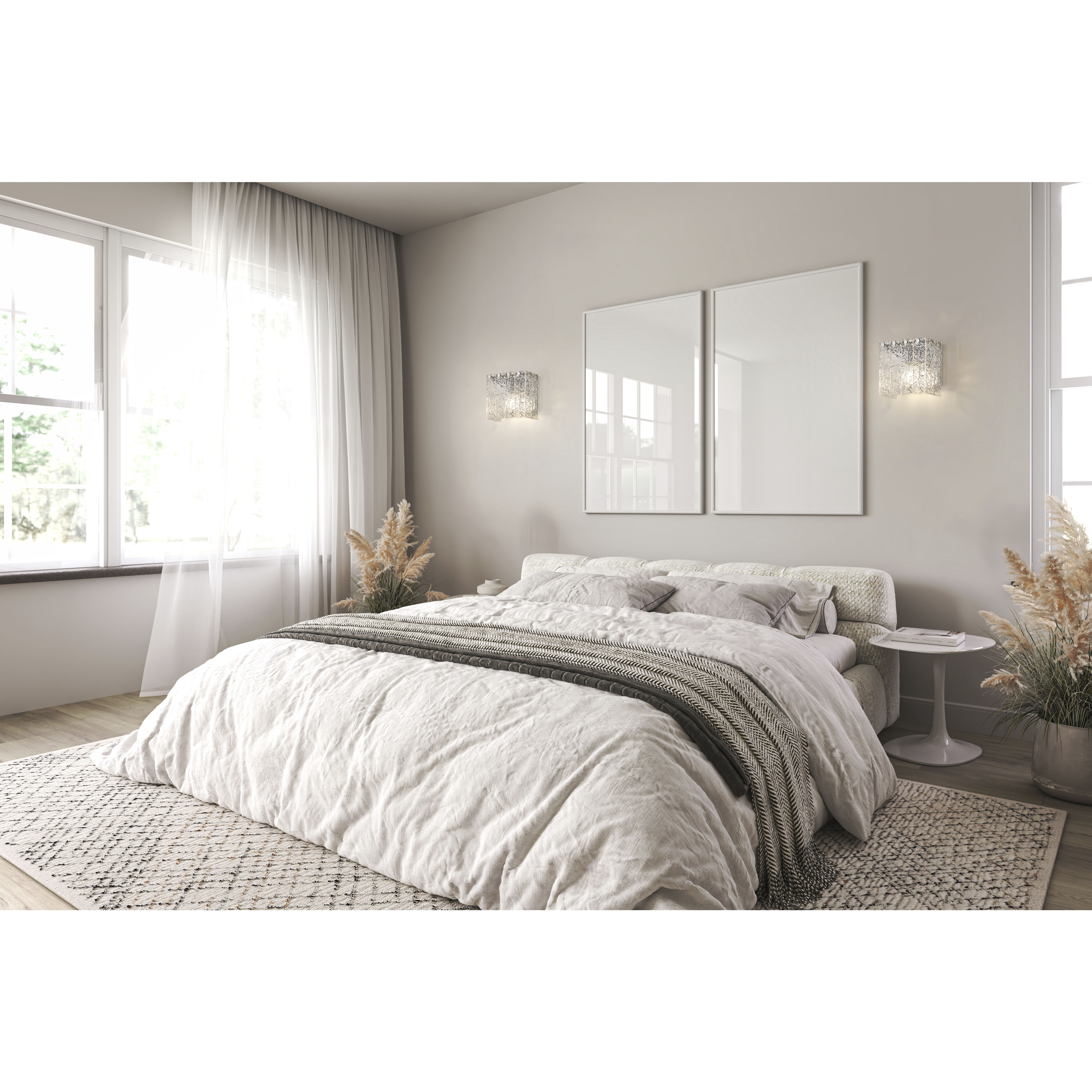 Glacier Wall Sconce Wall Light in Chrome