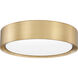 Kawan LED 12 inch Modern Gold Flush Mount Ceiling Light