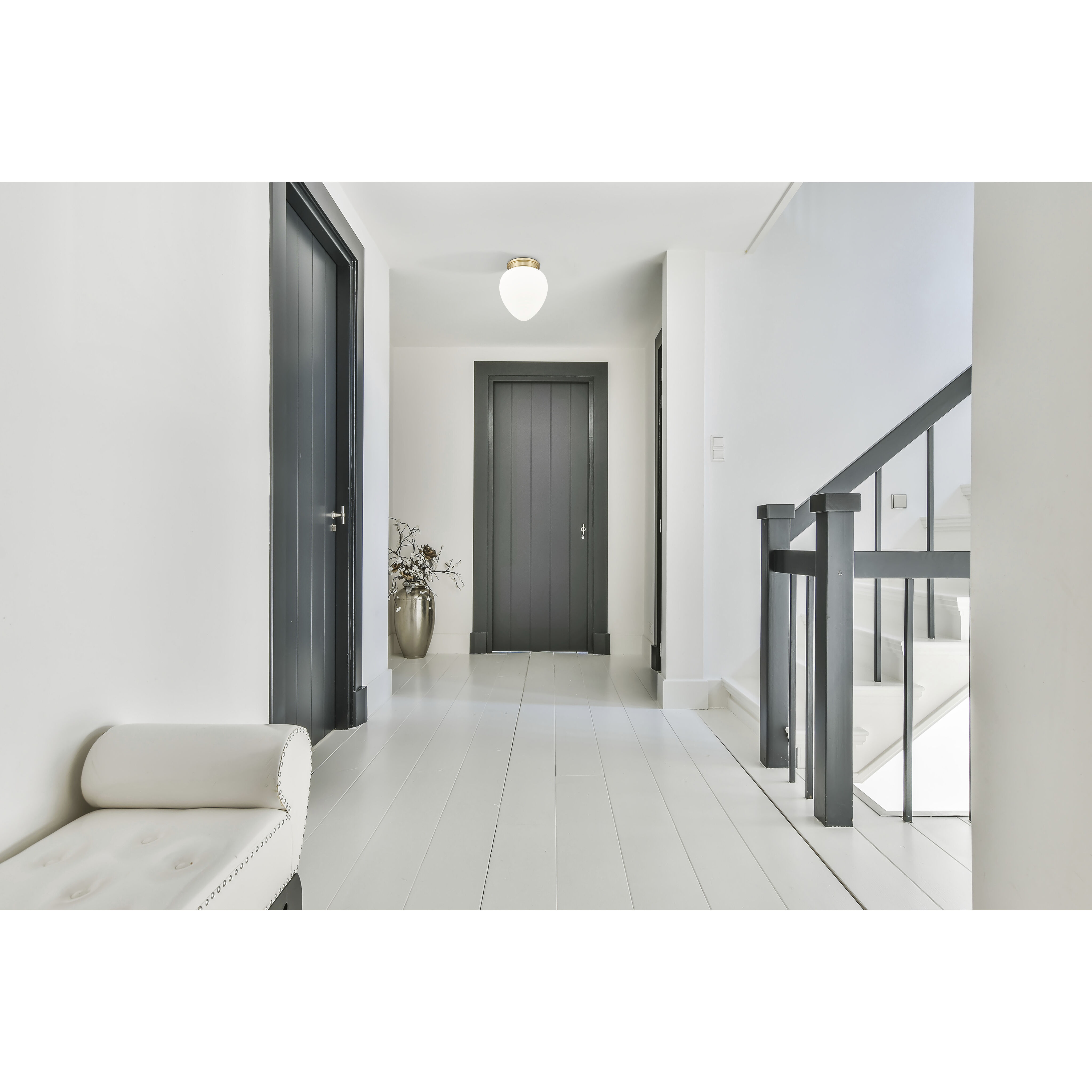 Gideon 1 Light 12.5 inch Modern Gold Flush Mount Ceiling Light