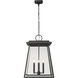 Broughton 4 Light 15.75 inch Black Outdoor Chain Mount Ceiling Fixture
