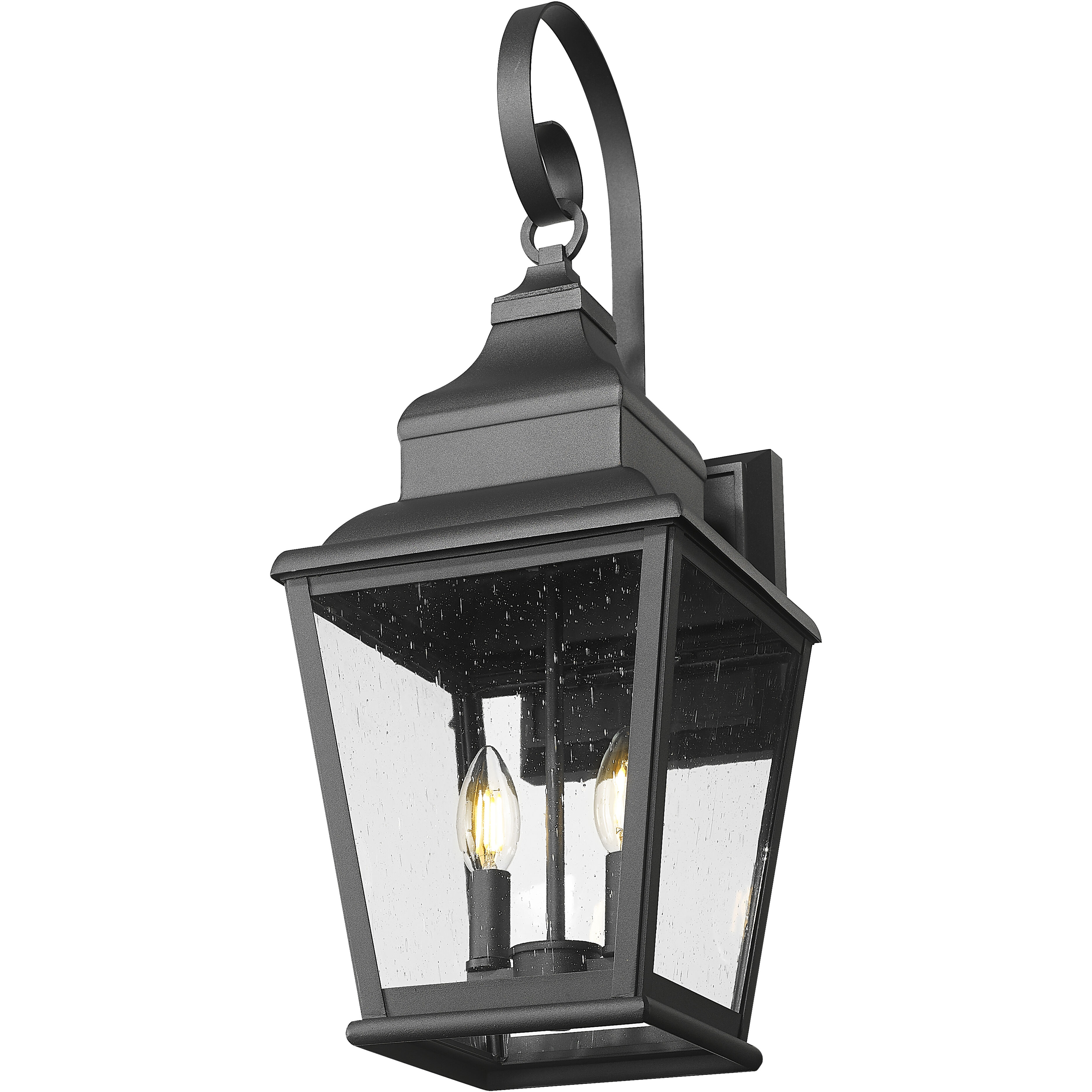 Raphael 2 Light 23.75 inch Sand Black Outdoor Wall Light in Soft Sand Black