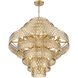 Dealey 25 Light 44.75 inch Heirloom Brass Chandelier Ceiling Light